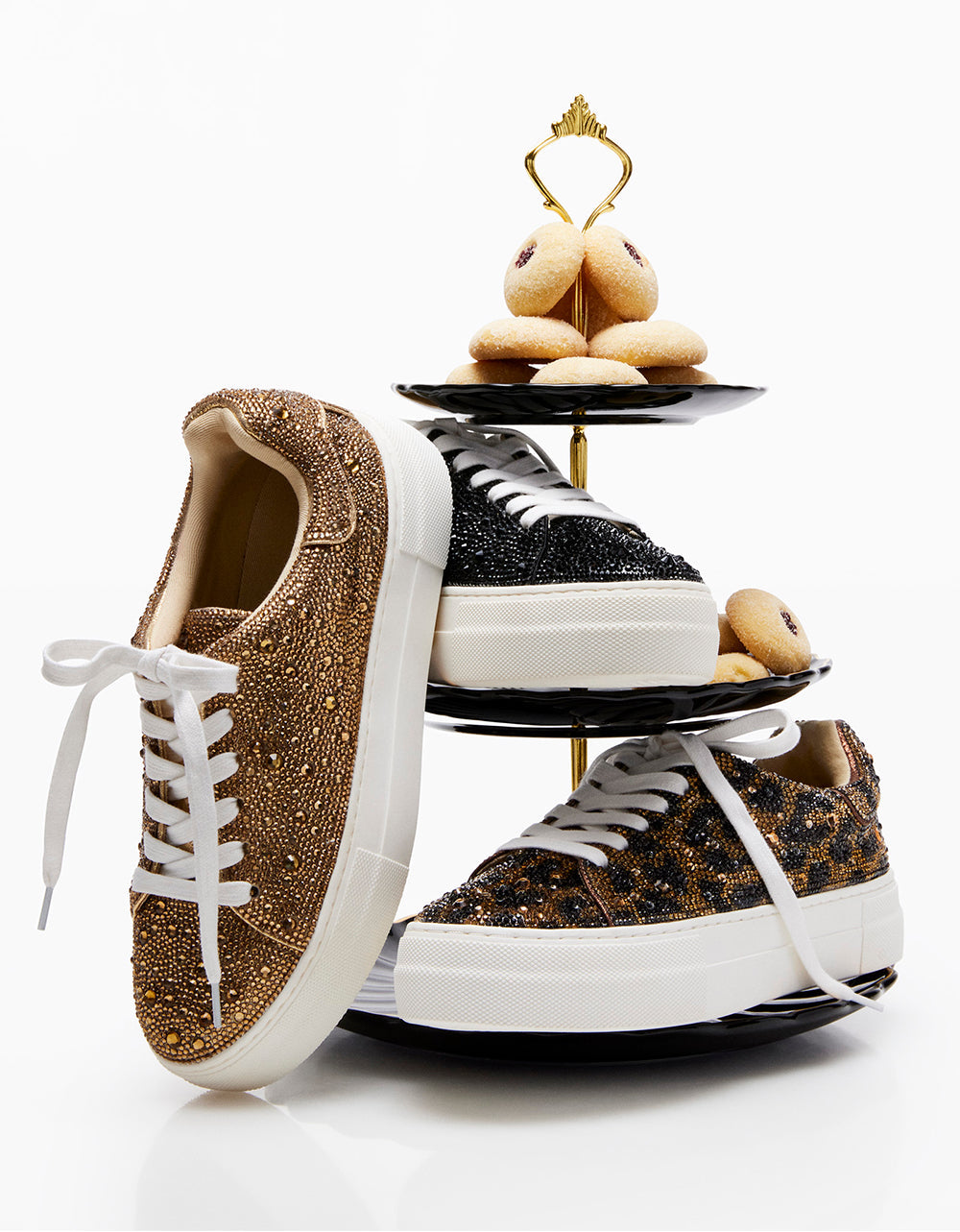 SB-SIDNY GOLD Rhinestone Shoes | Betsey Johnson Exclusive
