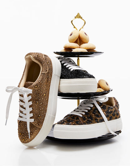 SB-SIDNY GOLD Rhinestone Shoes | Betsey Johnson Exclusive