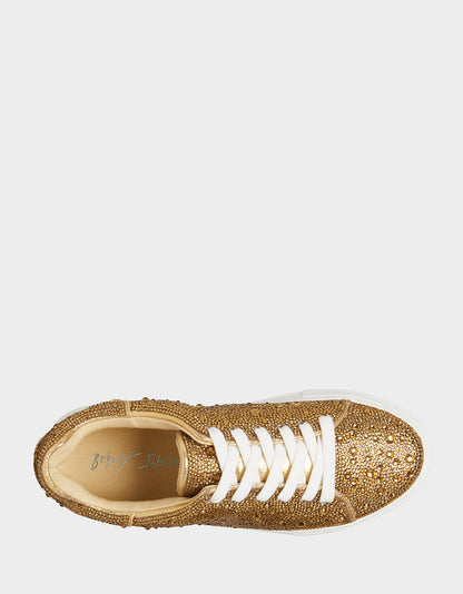 SB-SIDNY GOLD Rhinestone Shoes | Betsey Johnson Exclusive