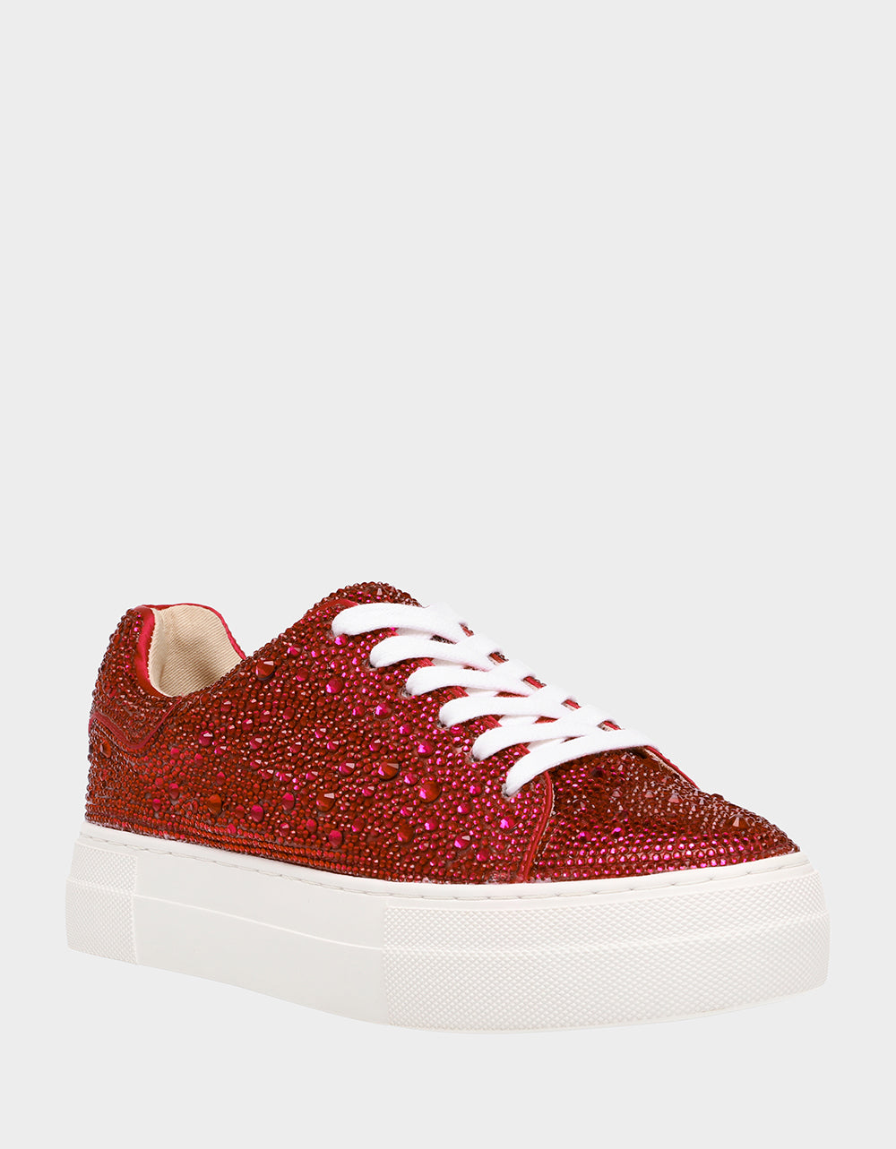 SIDNY RED Rhinestone Sneaker | Betsey Johnson Great Value