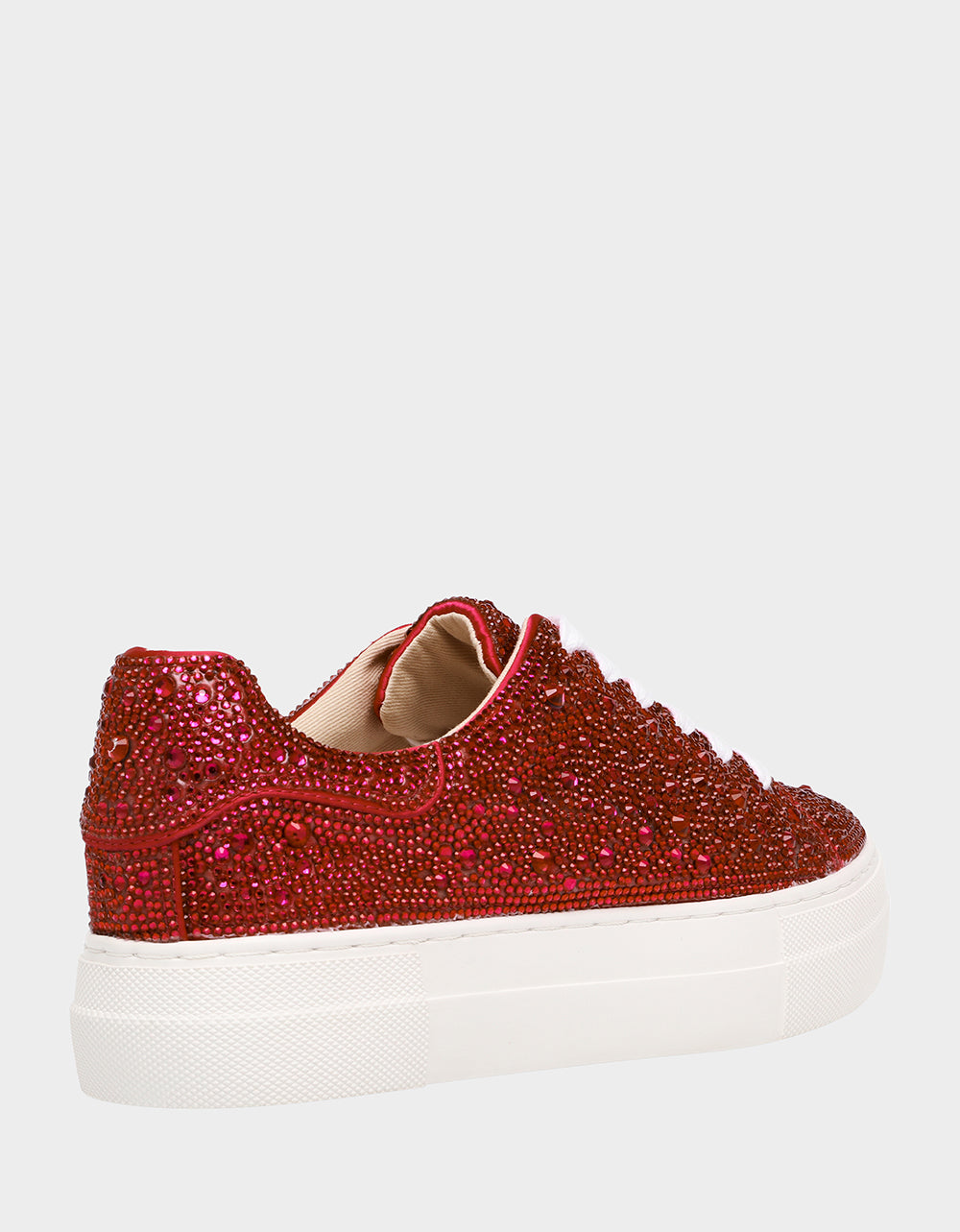 SIDNY RED Rhinestone Sneaker | Betsey Johnson Great Value