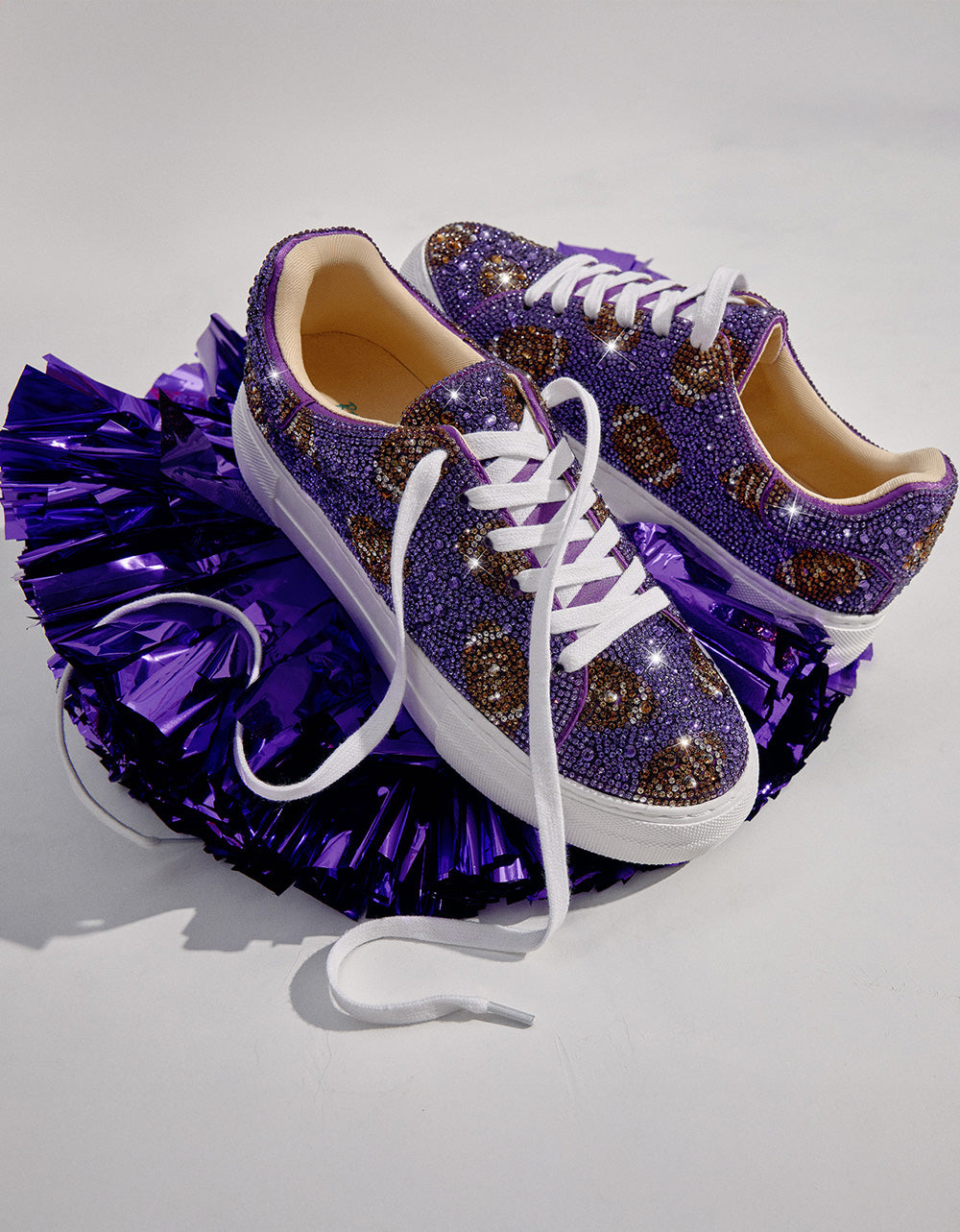 SIDNY PURPLE FOOTBALL Women's Football Sneaker | Betsey Johnson Featured
