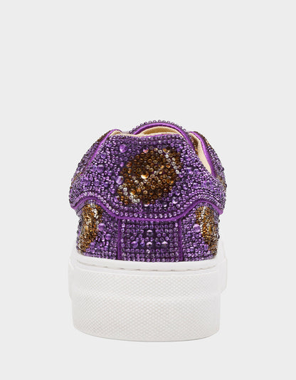 SIDNY PURPLE FOOTBALL Women's Football Sneaker | Betsey Johnson Featured