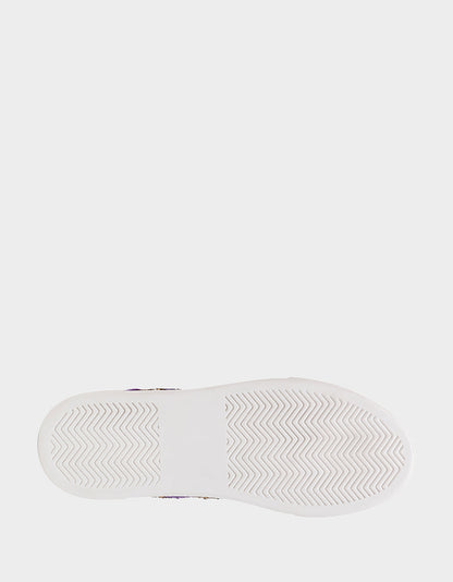 SIDNY PURPLE FOOTBALL Women's Football Sneaker | Betsey Johnson Featured