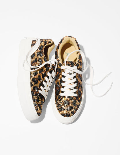 SIDNY LEOPARD Women's Leopard Sneaker | Betsey Johnson Smart Buy