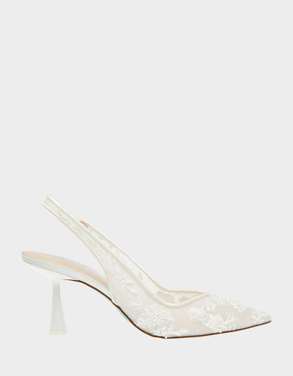 NIKKI IVORY Slingback Heels | Betsey Johnson Great Value