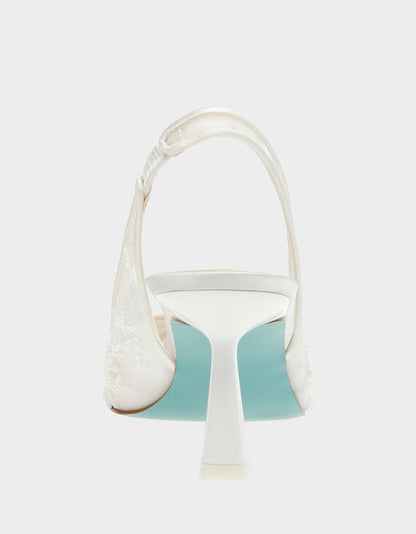 NIKKI IVORY Slingback Heels | Betsey Johnson Great Value
