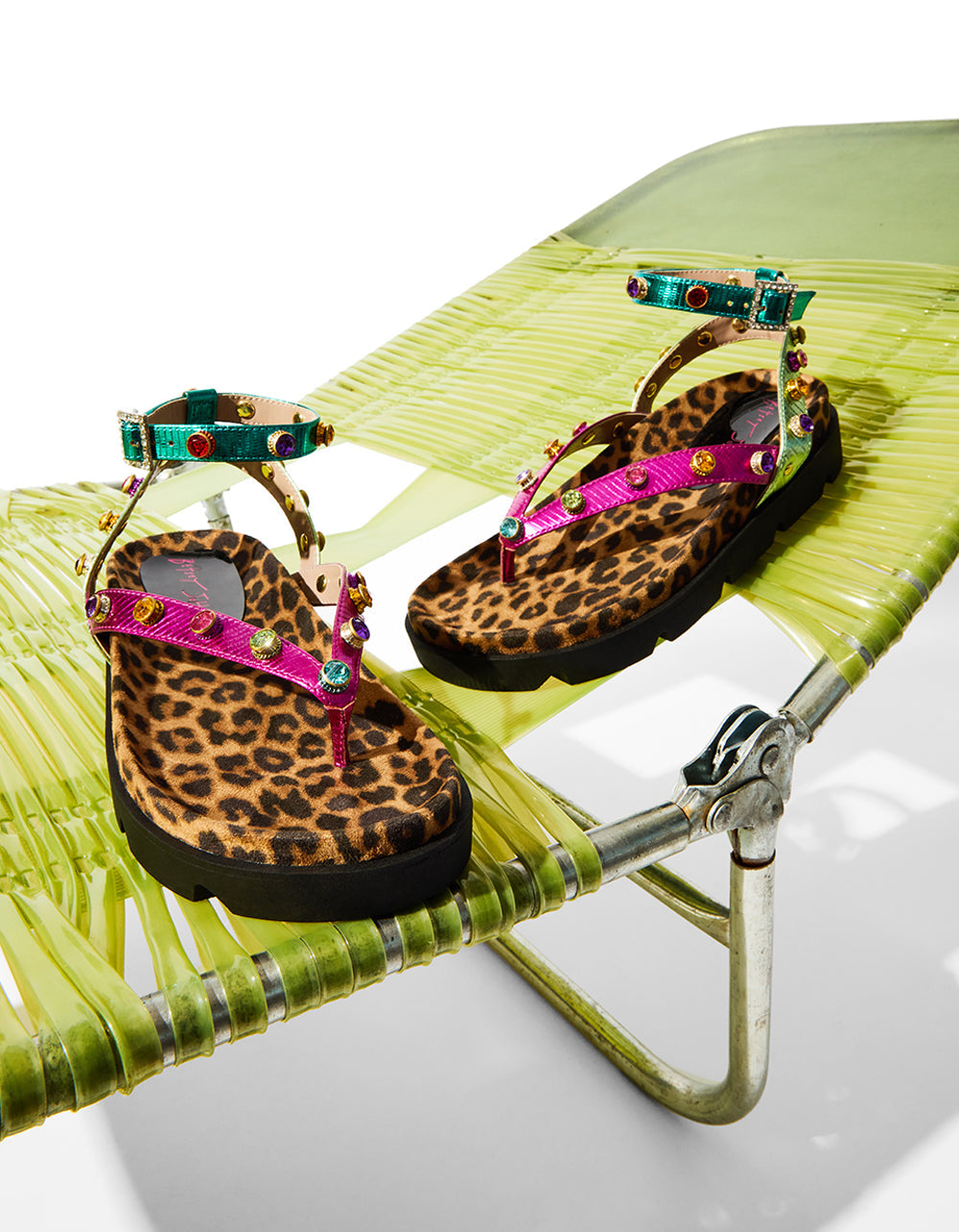 CONLEY METALLIC MULTI Strappy Flatform Sandal | Betsey Johnson Great Value