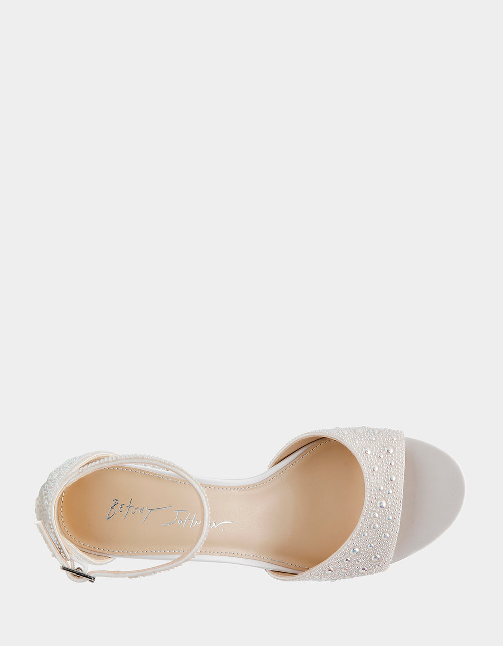 KAMI PEARL Block Heel Open Toe Women's Heel | Betsey Johnson Featured