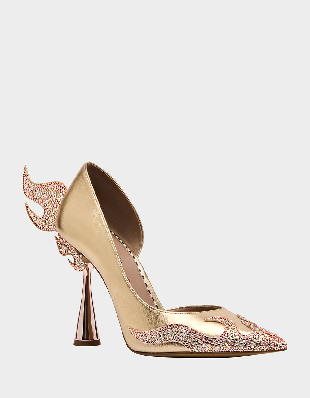 PHOENIX METAL MULTI Pointed-Toe Pump Women's Heel | Betsey Johnson Discount