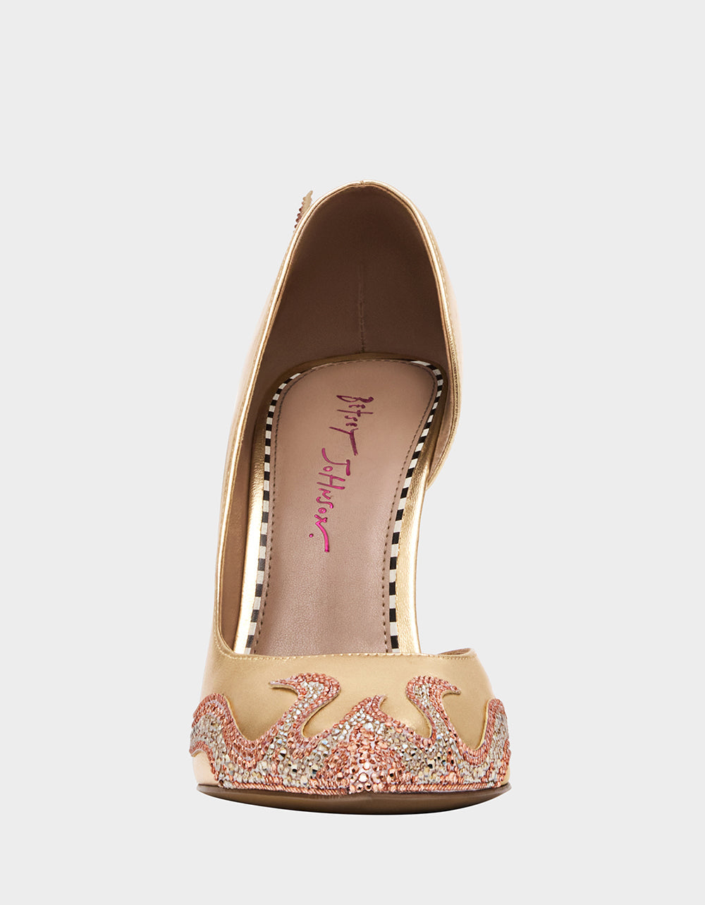 PHOENIX METAL MULTI Pointed-Toe Pump Women's Heel | Betsey Johnson Discount
