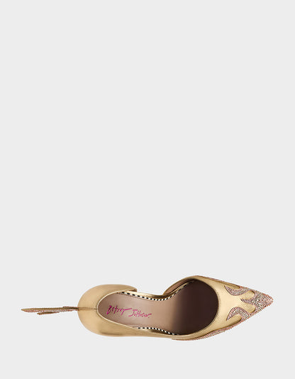 PHOENIX METAL MULTI Pointed-Toe Pump Women's Heel | Betsey Johnson Discount