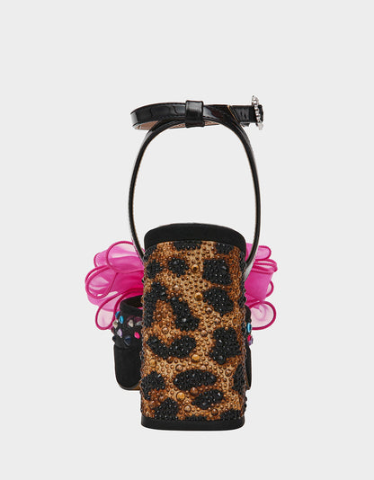 PALLOMA BLACK MULTI Women's Platform Block Heel | Betsey Johnson Best Price