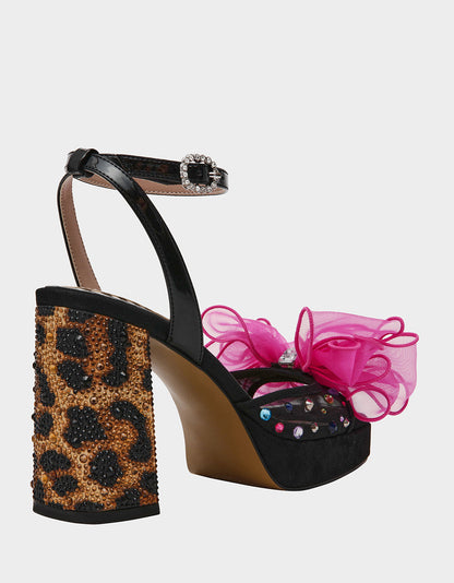 PALLOMA BLACK MULTI Women's Platform Block Heel | Betsey Johnson Best Price