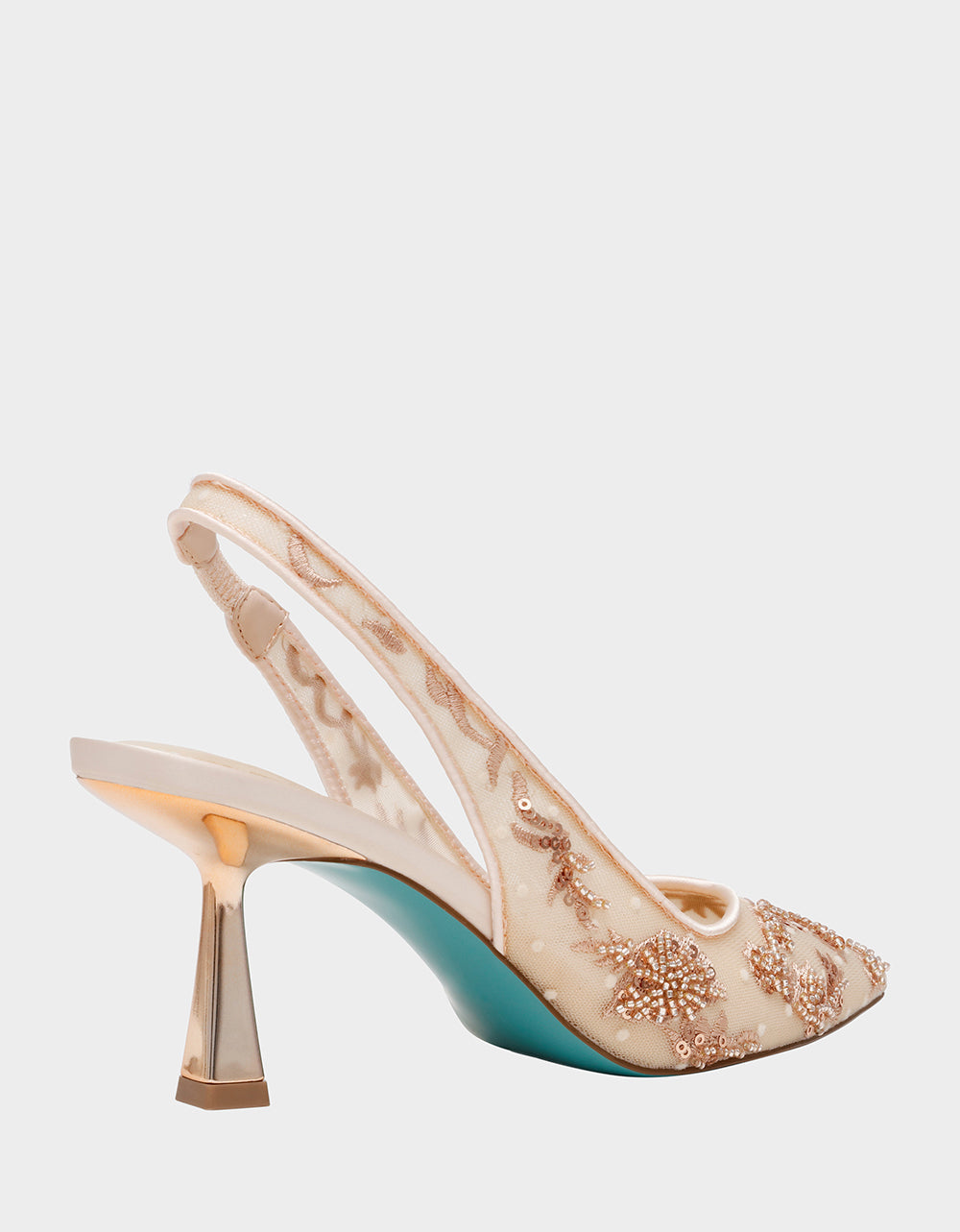 NIKKI BLUSH Slingback Pointed Toe Women's Heels | Betsey Johnson Essential