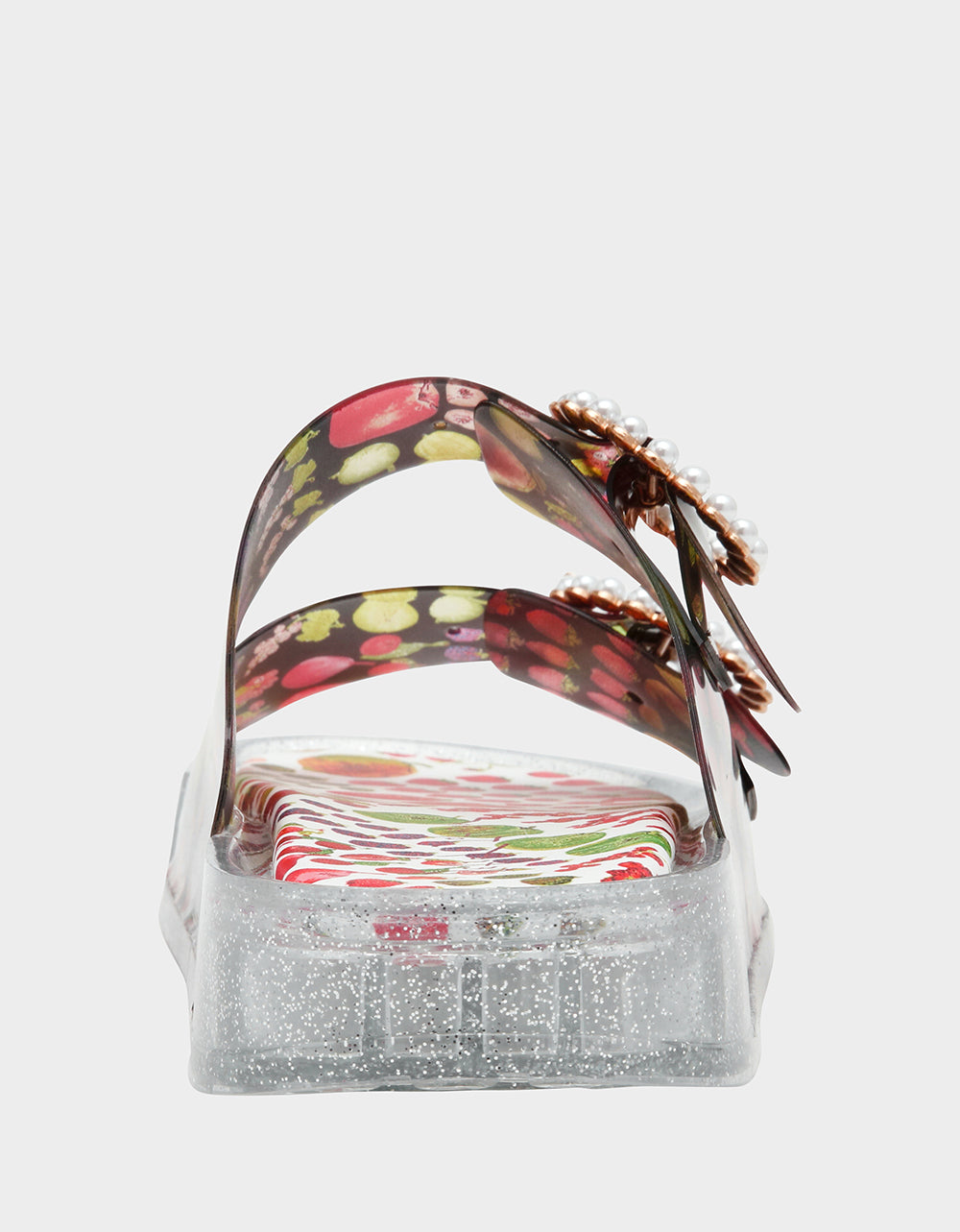 LANDIN BLACK MULTI Jelly Flatform Women's Sandal | Betsey Johnson Signature