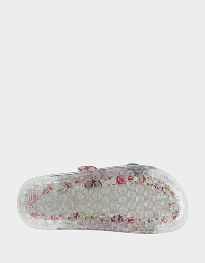 LANDIN BLACK MULTI Jelly Flatform Women's Sandal | Betsey Johnson Signature