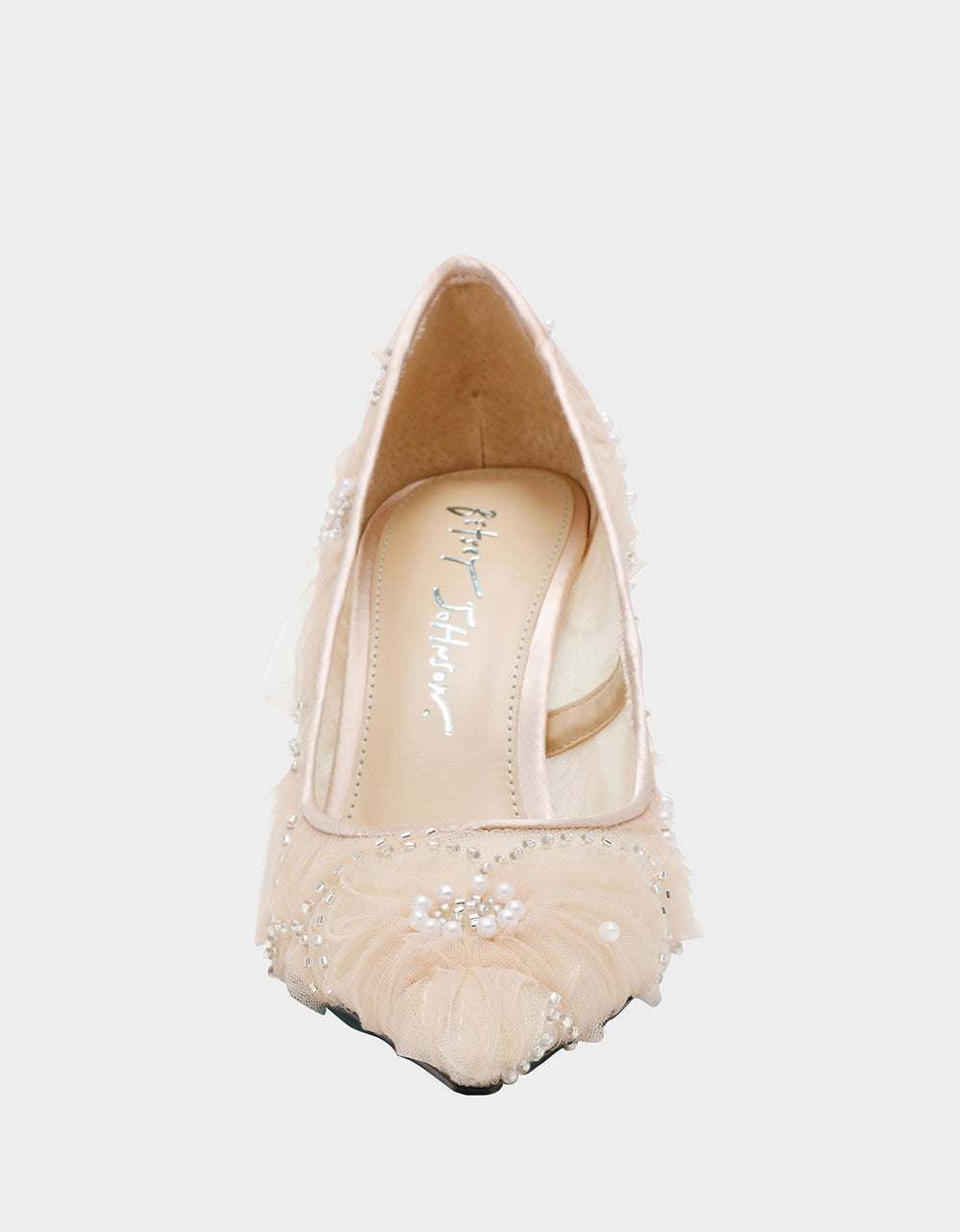 ROXIE Nude Pointed-Toe Mesh Stiletto Pump Women's Heel | Betsey Johnson Popular