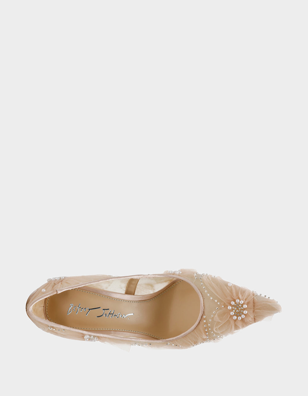 ROXIE Nude Pointed-Toe Mesh Stiletto Pump Women's Heel | Betsey Johnson Popular