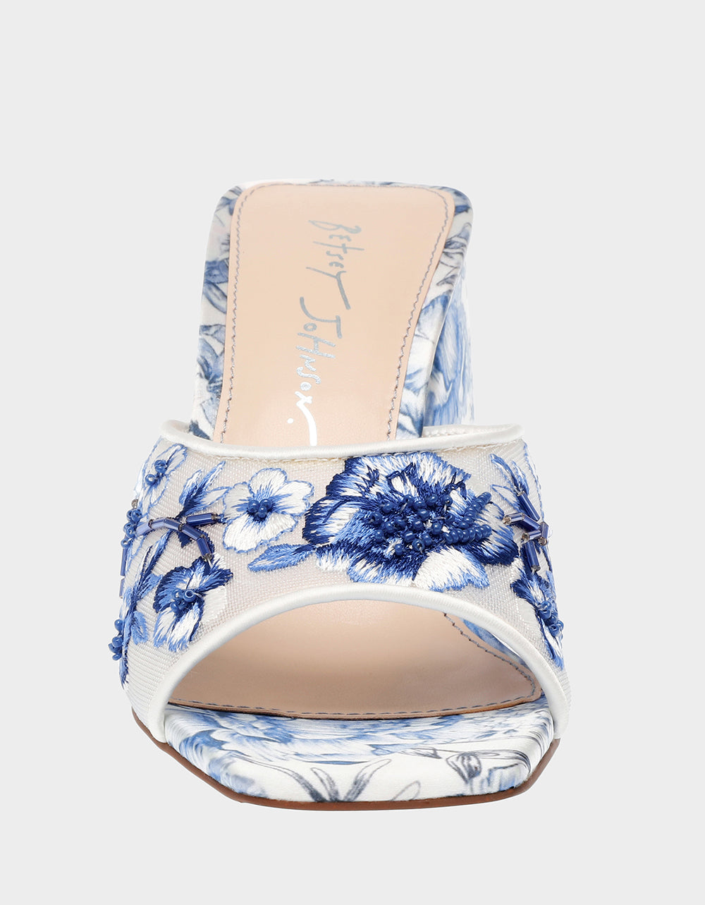 ROO BLUE FLORAL Slip-On Heel | Betsey Johnson Deals