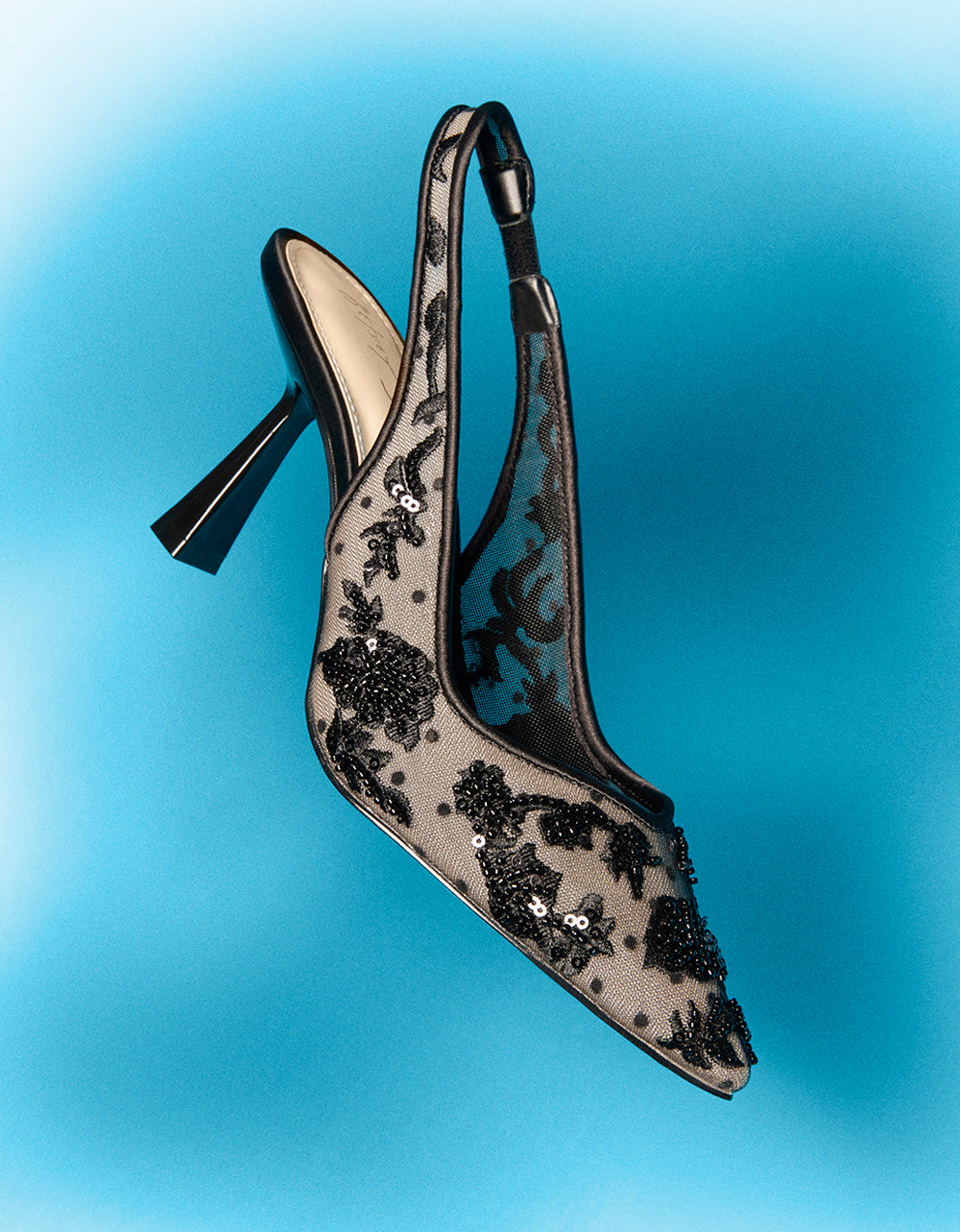 NIKKI BLACK Slingback Heels | Betsey Johnson Top Pick
