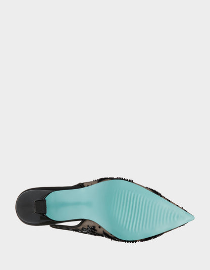 NIKKI BLACK Slingback Heels | Betsey Johnson Top Pick