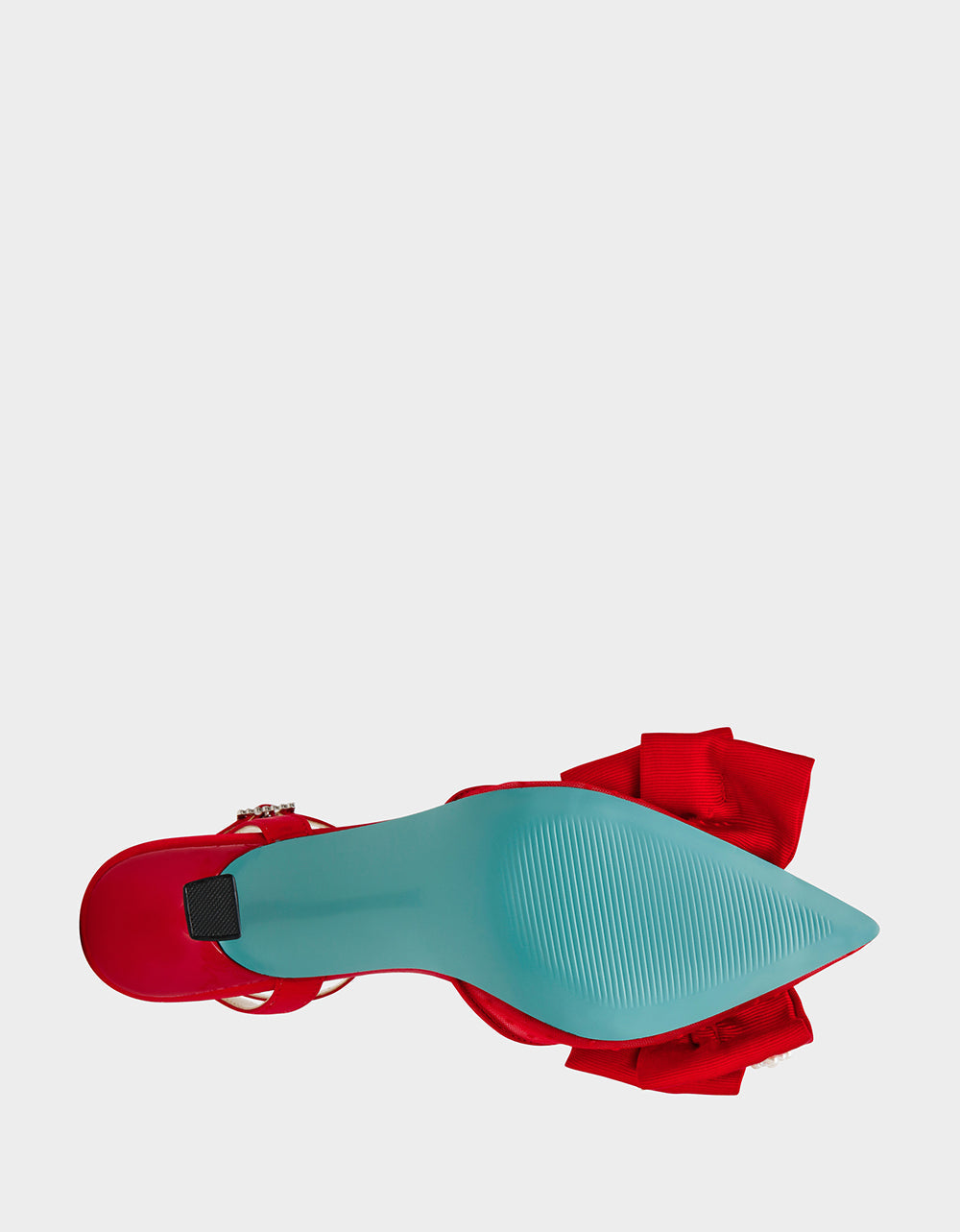 MARK RED Pointed-Toe Mesh Pump Rhinestone Bow Women's Heel | Betsey Johnson Everyday