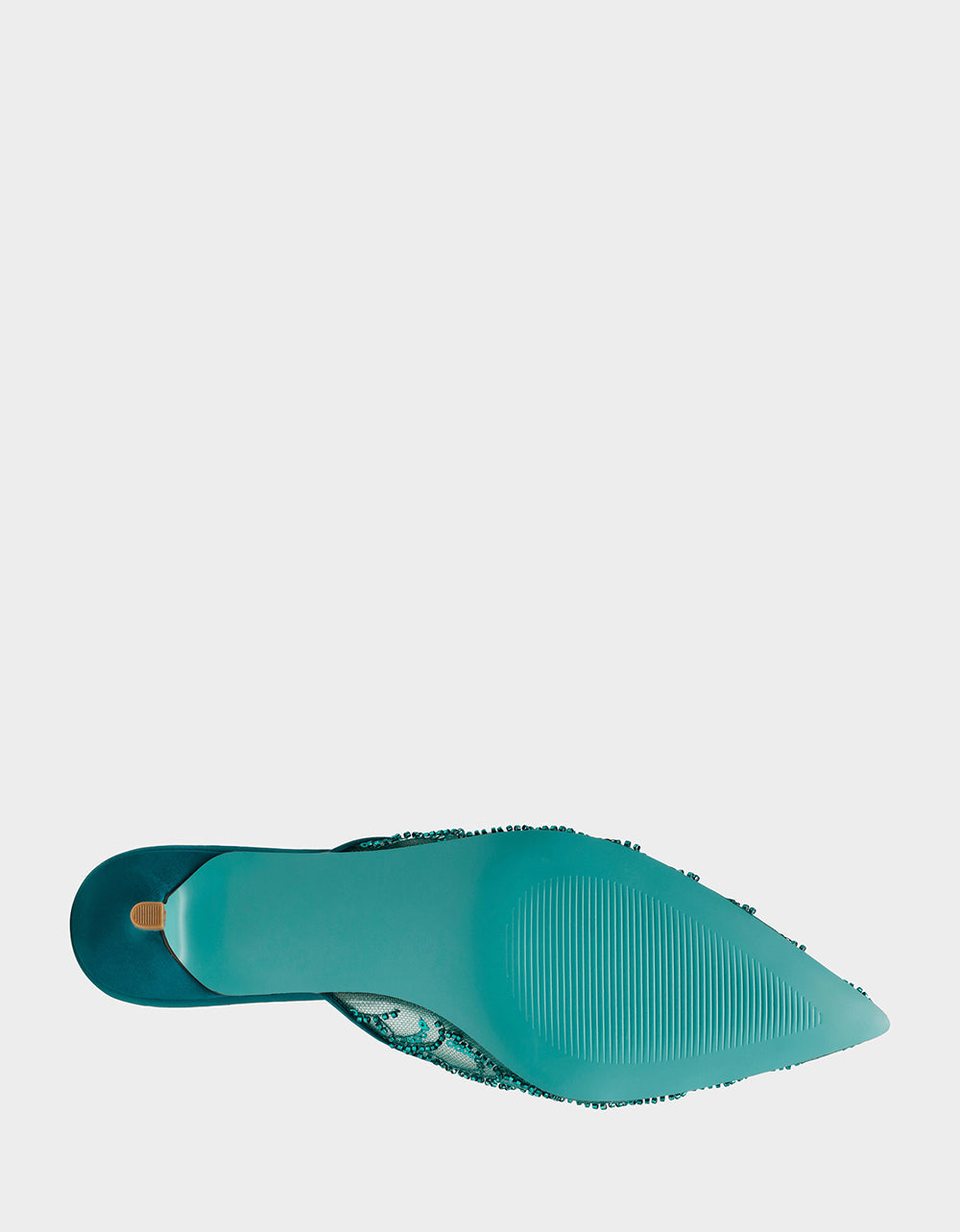 ELLIS EMERALD Pointed-Toe Mesh Embellished Mule Women's Kitten Heel | Betsey Johnson Hot Sale
