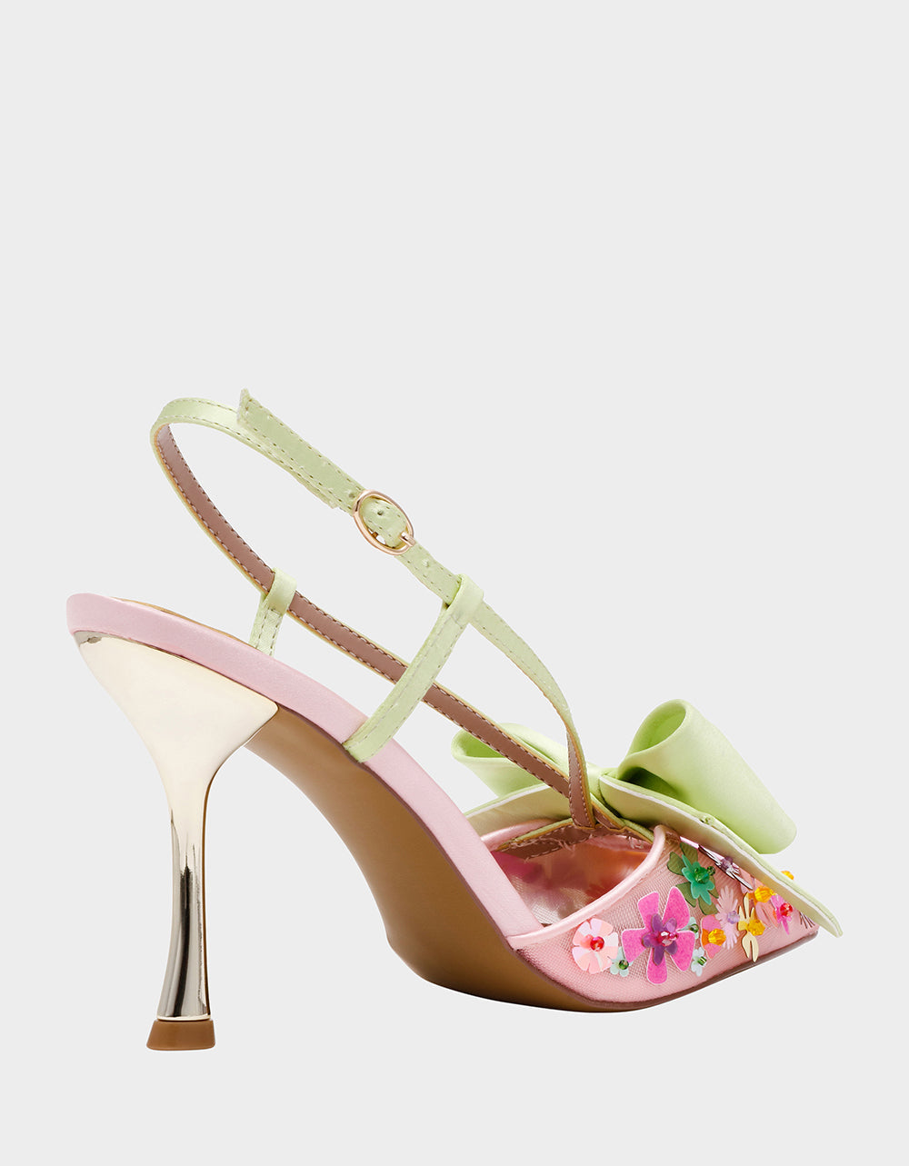 MELISA PINK MULTI Women's Floral Bow Stiletto Heel | Betsey Johnson Hot Sale