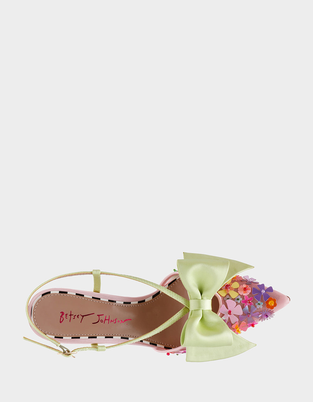 MELISA PINK MULTI Women's Floral Bow Stiletto Heel | Betsey Johnson Hot Sale