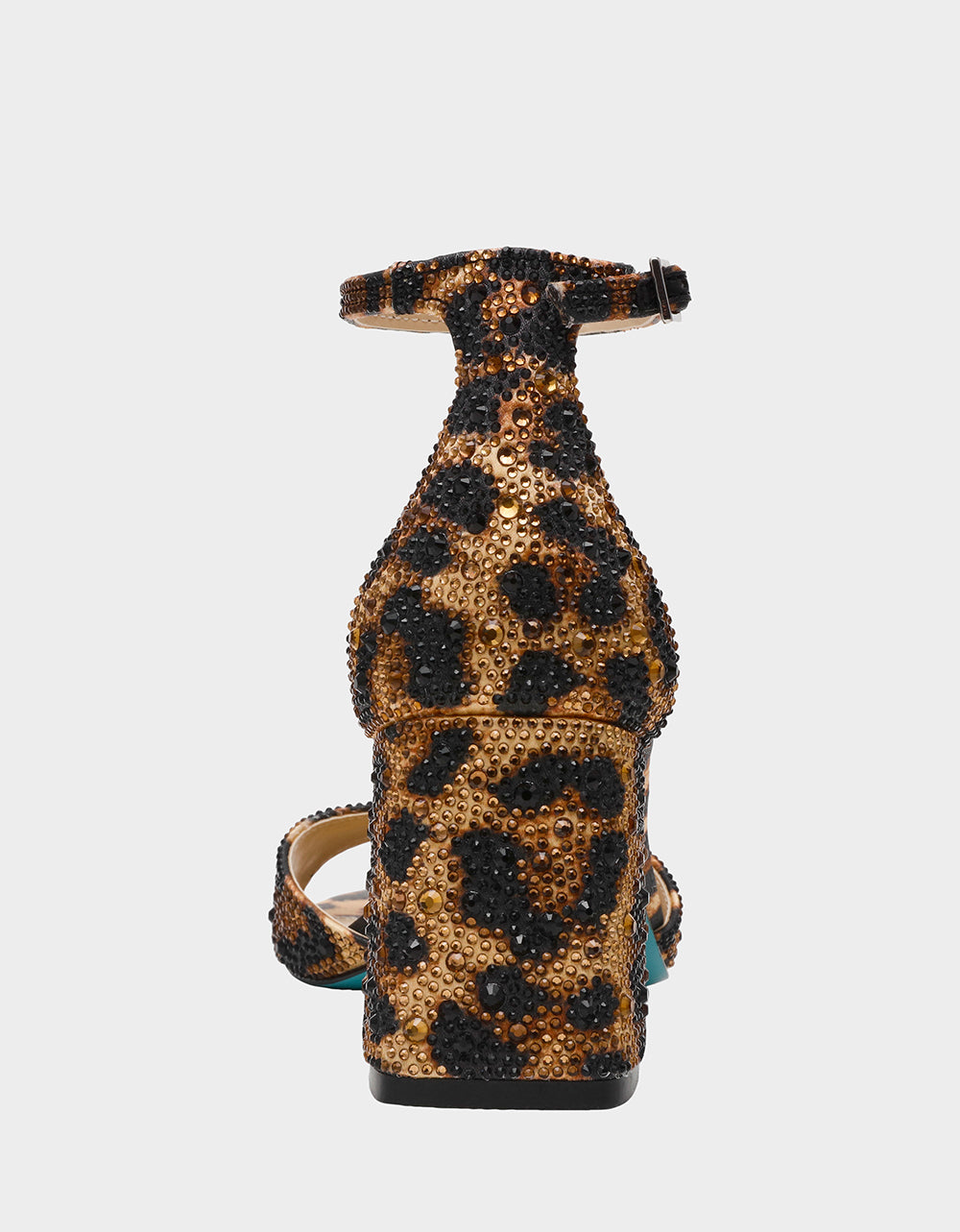 KAMI LEOPARD Block Heel Open Toe Women's Heel | Betsey Johnson Sale