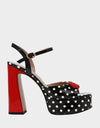 WHITE/BLACK POLKA DOT