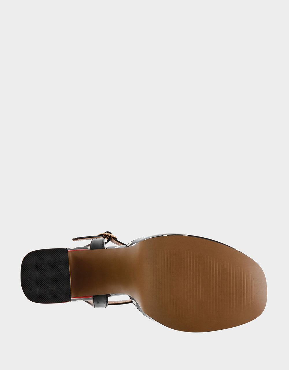 ALLYSON WHITE BLACK POLKA DOT Women's Platform Sandal Heels | Betsey Johnson Essential