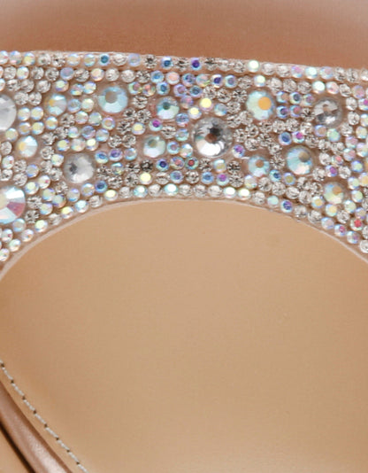 KAMI RHINESTONE Block Heel Open Toe Women's Heel | Betsey Johnson Sale