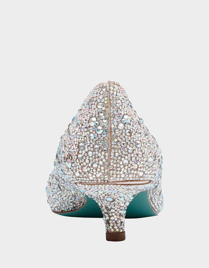 SCOUT RHINESTONE Bridal Kitten Heel | Betsey Johnson Discount