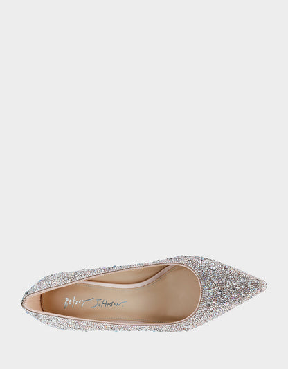 SCOUT RHINESTONE Bridal Kitten Heel | Betsey Johnson Discount
