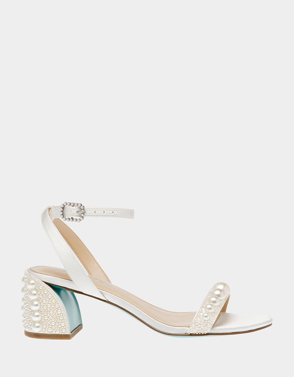 TINA IVORY Pearl Block Heel Sandal | Betsey Johnson Special Offer