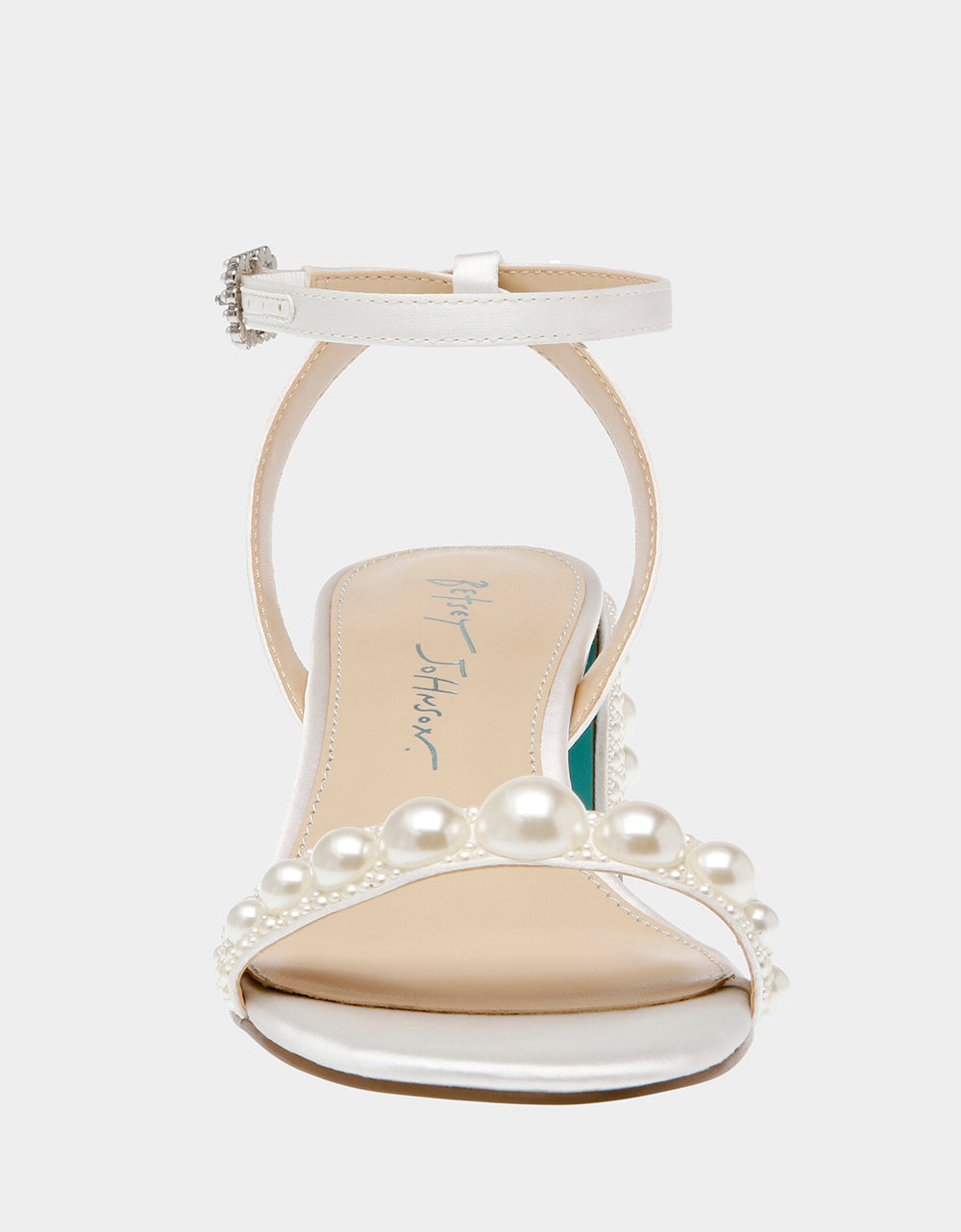 TINA IVORY Pearl Block Heel Sandal | Betsey Johnson Special Offer