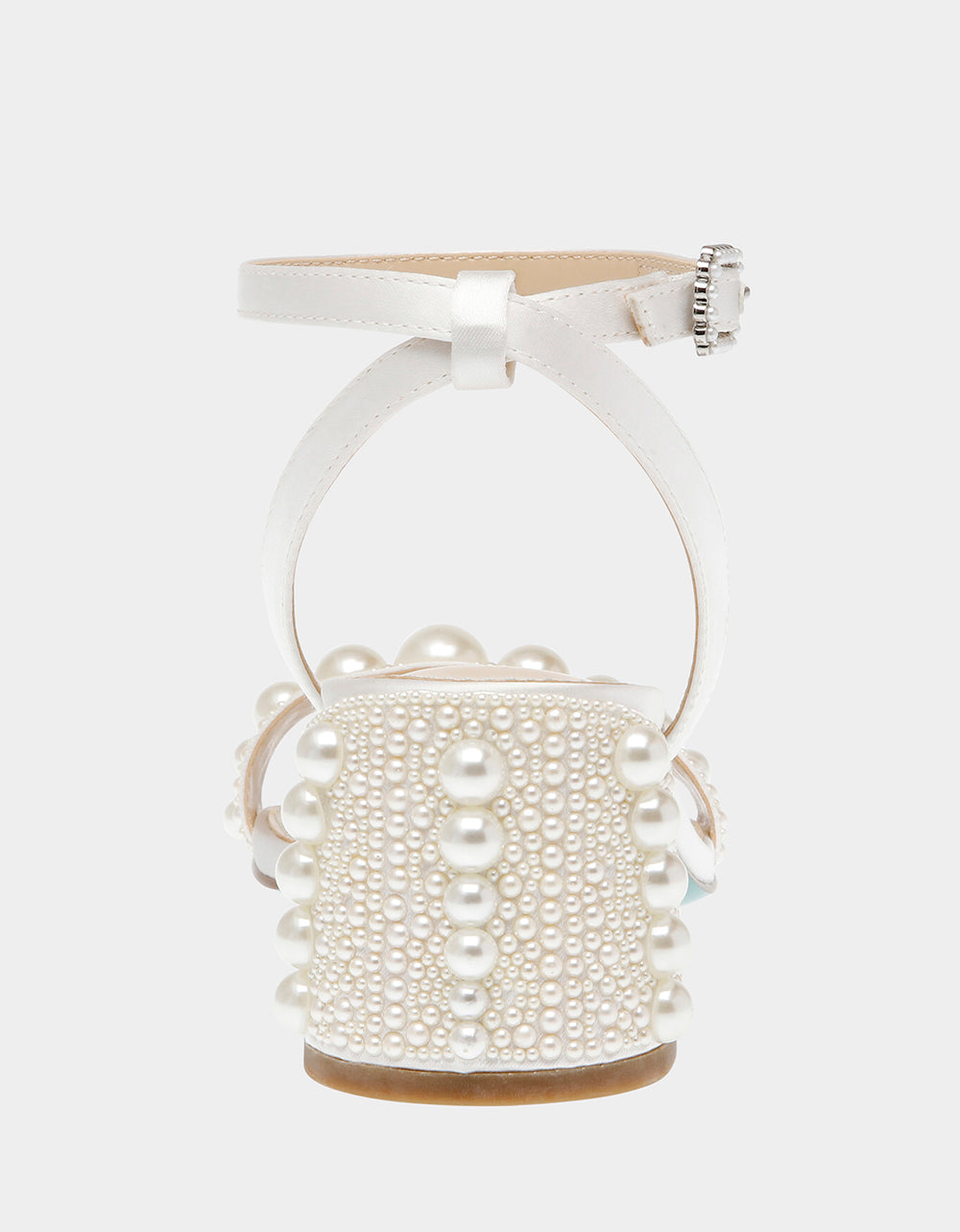 TINA IVORY Pearl Block Heel Sandal | Betsey Johnson Special Offer