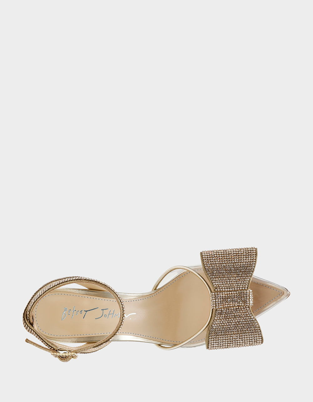 HART LIGHT GOLD Bow Heels | Betsey Johnson New