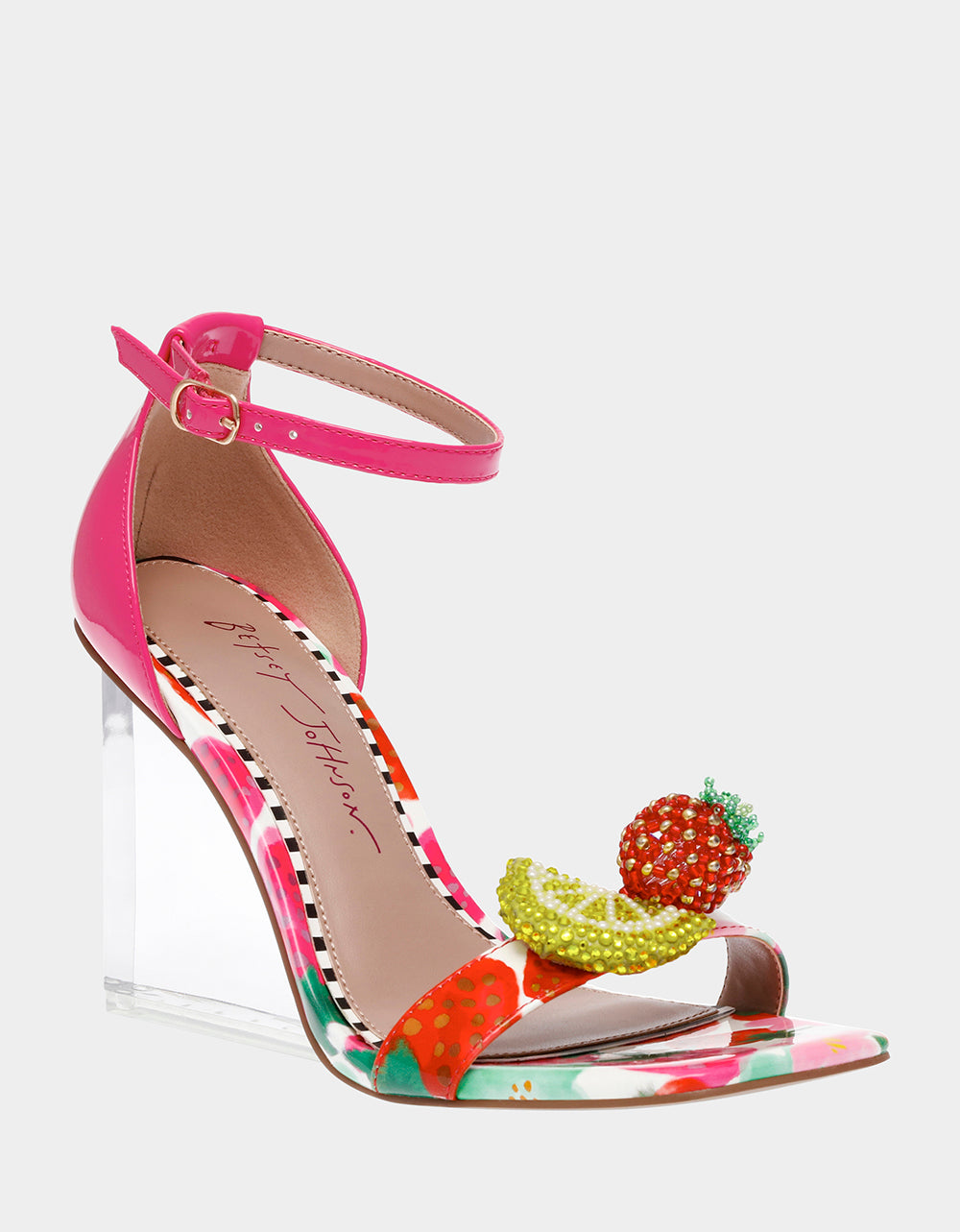HARLEN BERRY MULTI Clear Wedge Heel | Betsey Johnson Everyday