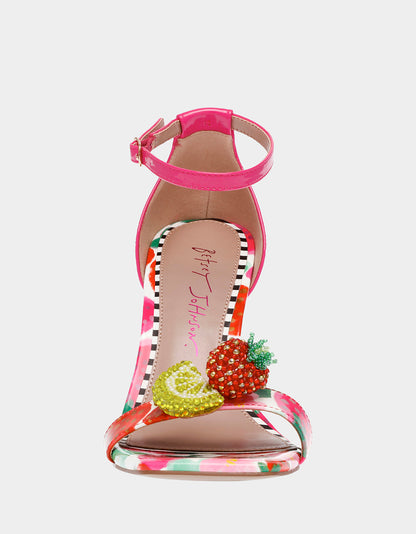 HARLEN BERRY MULTI Clear Wedge Heel | Betsey Johnson Everyday
