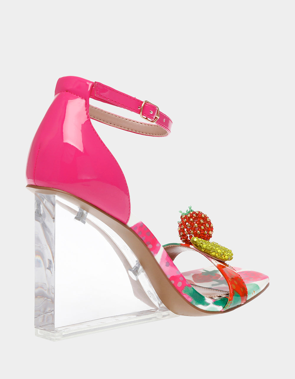 HARLEN BERRY MULTI Clear Wedge Heel | Betsey Johnson Everyday