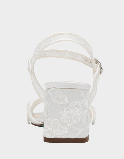 BLARE IVORY Square-Toe Block Heel | Betsey Johnson Everyday