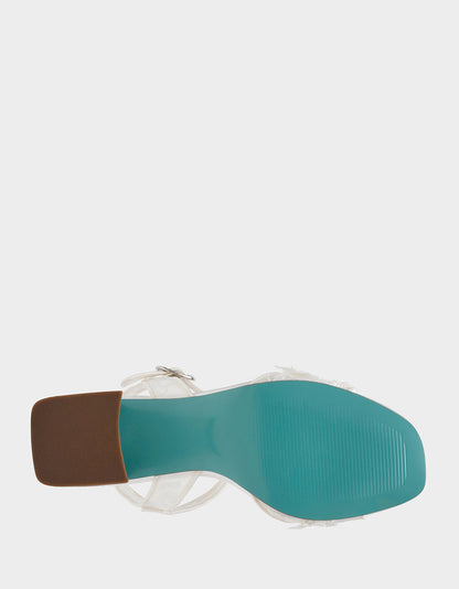 BLARE IVORY Square-Toe Block Heel | Betsey Johnson Everyday
