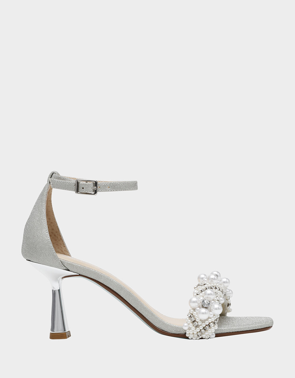 MILO SILVER Embellished Kitten Heel | Betsey Johnson Everyday