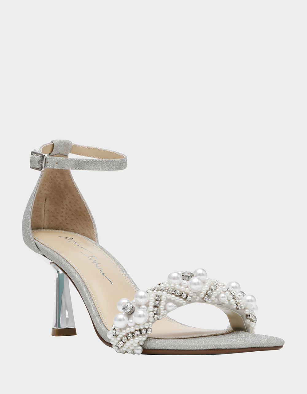 MILO SILVER Embellished Kitten Heel | Betsey Johnson Everyday