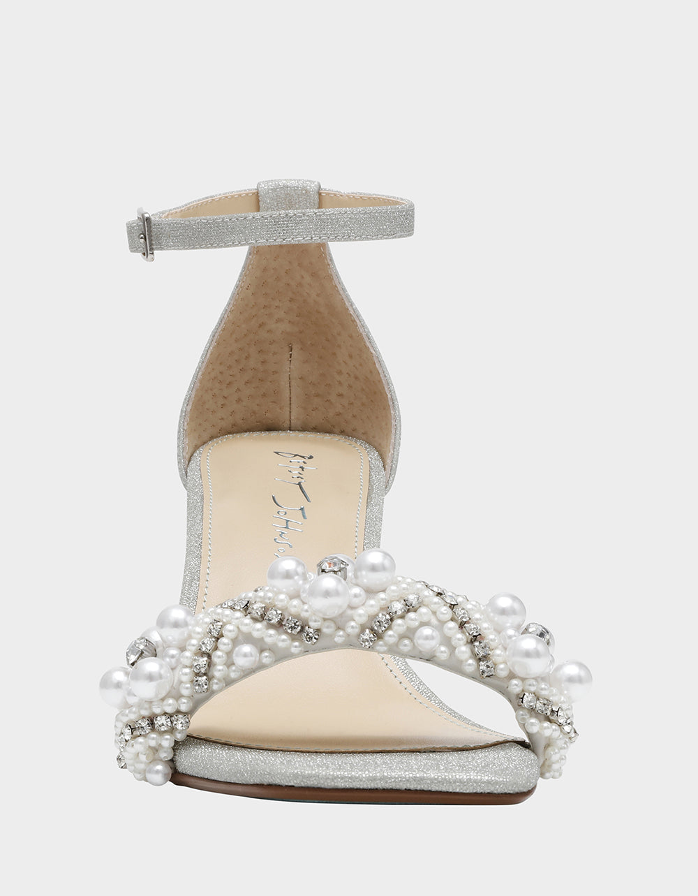 MILO SILVER Embellished Kitten Heel | Betsey Johnson Everyday