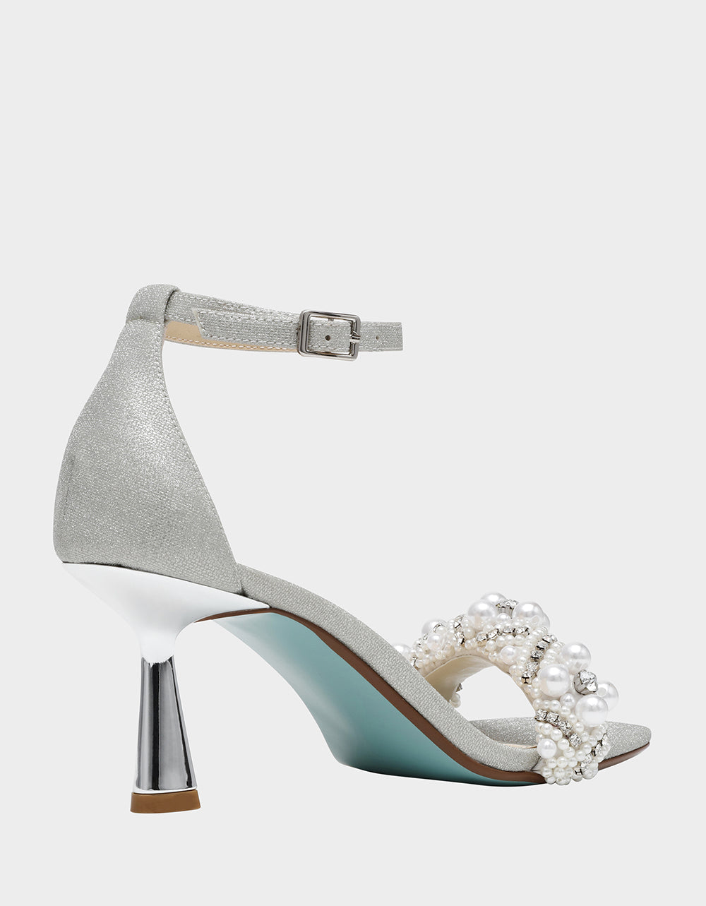 MILO SILVER Embellished Kitten Heel | Betsey Johnson Everyday