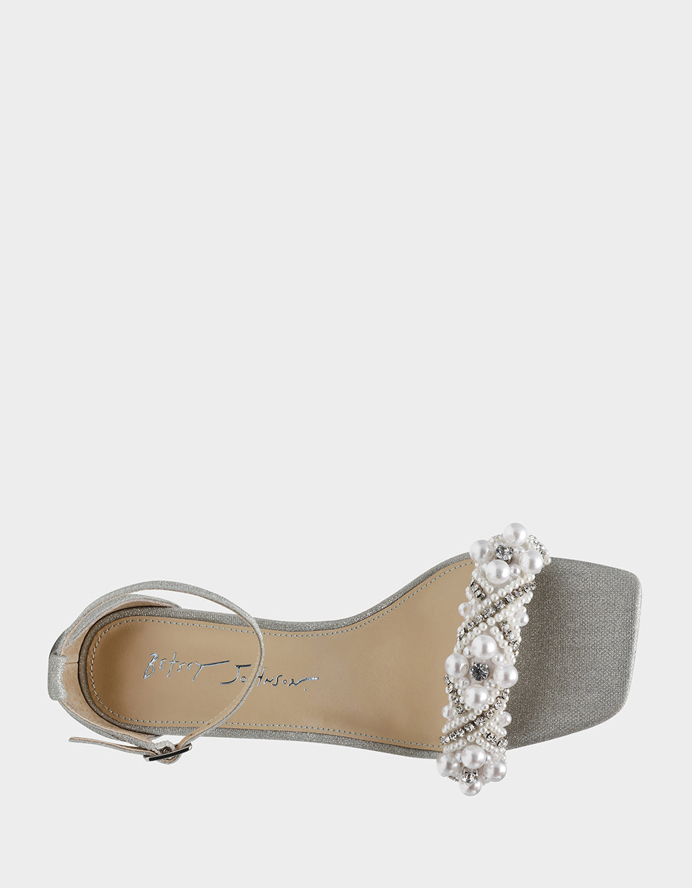 MILO SILVER Embellished Kitten Heel | Betsey Johnson Everyday